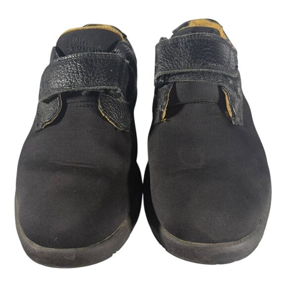 Dr. Comfort Brian X-Depth 6910 Black Leather Stretch Orthotic Men’s Shoes 9.5 XW main image 8